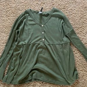 Green Button Sweater!!